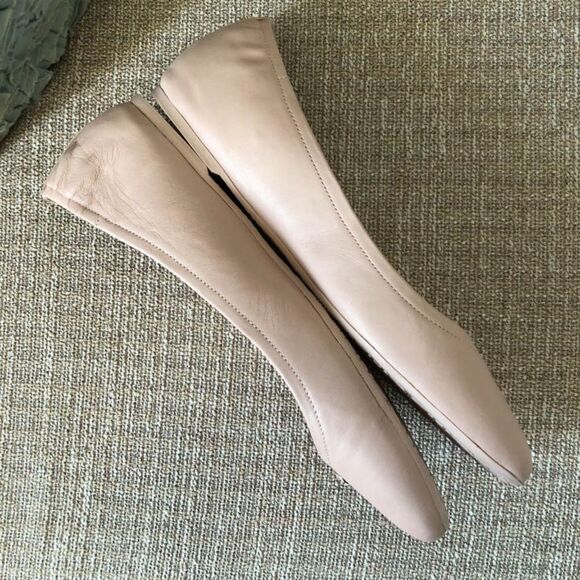 EUC Kate Spade Pale Vellum (Light Pink) Leather Keaton Ballet Flats Shoes Sz 9 M - Picture 11 of 12